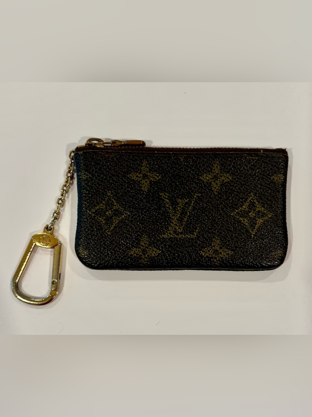 Louis Vuitton Vintage Monogram Pochette Cles Key Pouch